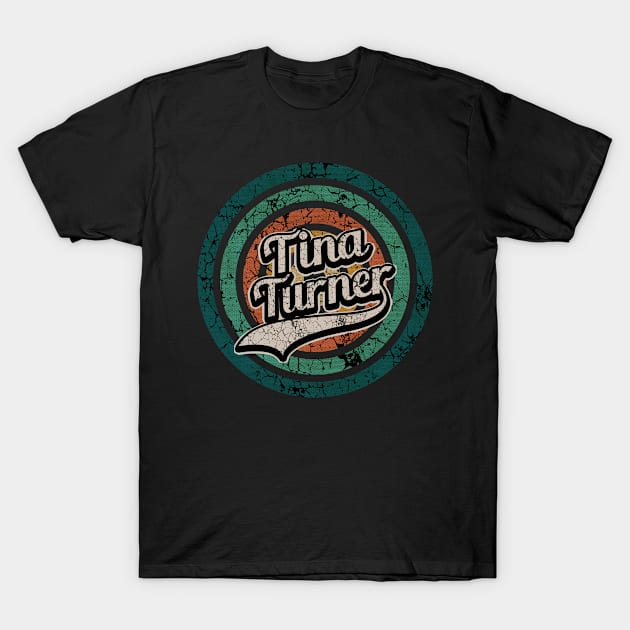 Tina Turner // Retro Circle Crack Vintage T-Shirt by People Mask